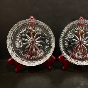 Princess House "Highlights" Candle Holders by Fostoria Set of 2